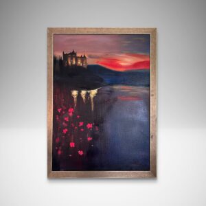 „Castel la apus” – pictură în ulei