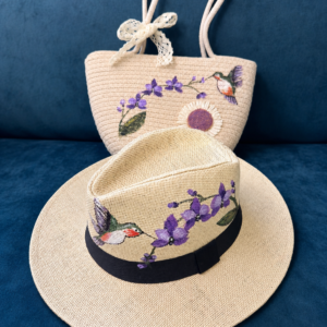 Set pălărie și poșeta ,, Grădina Colibri”